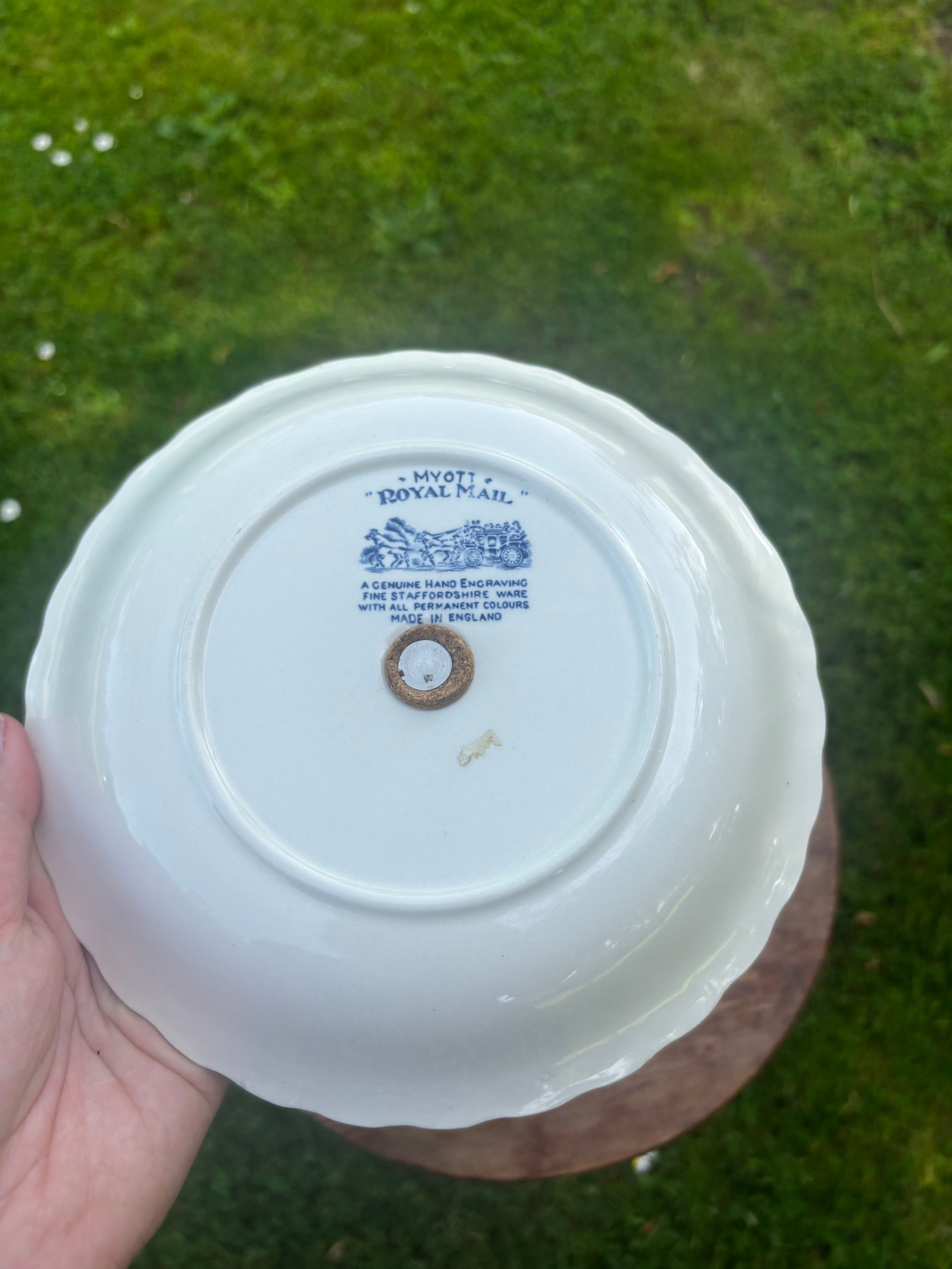 Superb English porcelain servant Myott Royal Mail