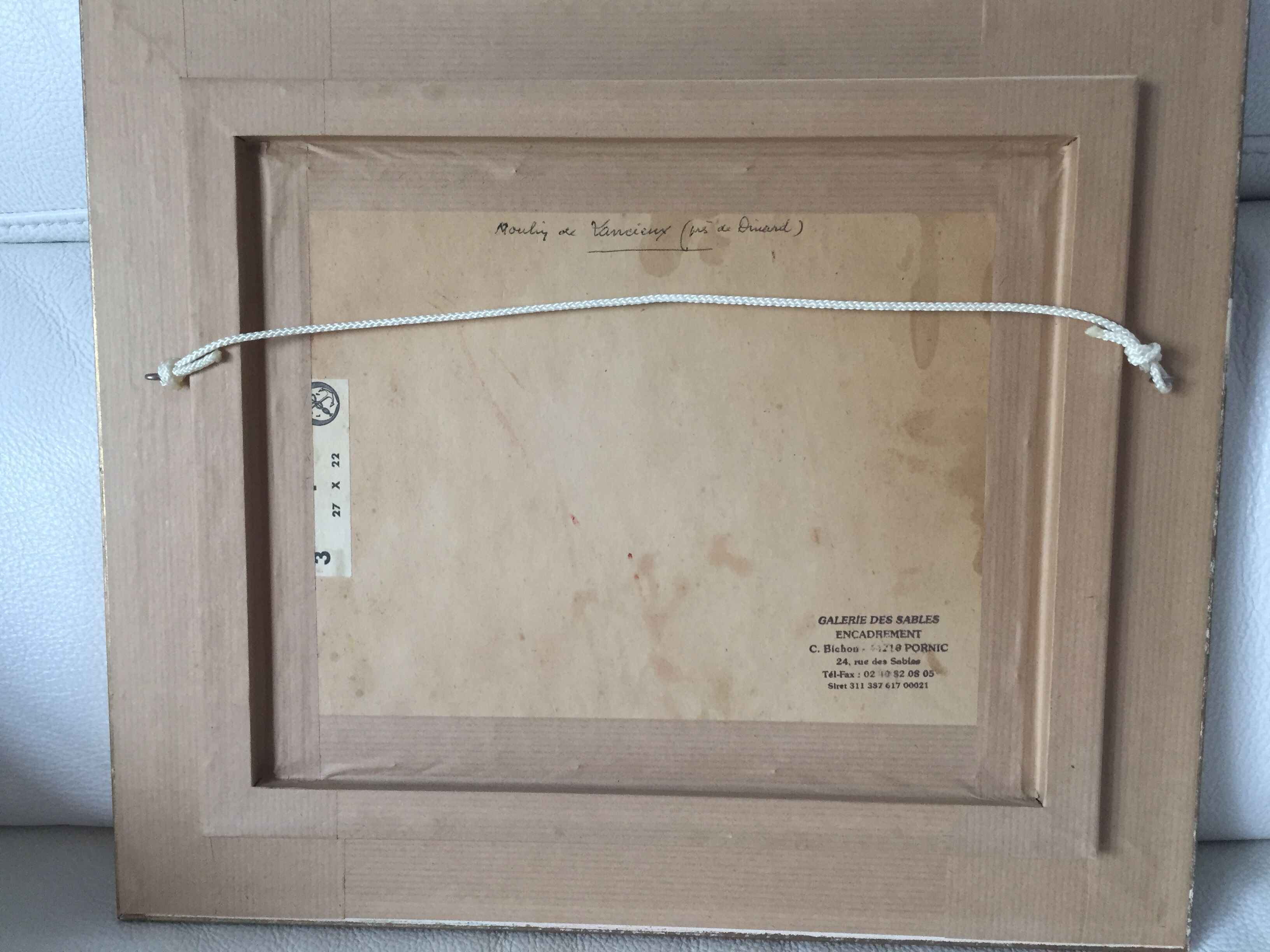 Oil on canvas signed - Moulin de Lancieux (Dinard)