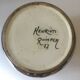 Large round vase, Henriot Quimper ceramic, Vintage 1977, Brittany
