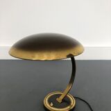 Brass bauhaus desk lamp 6751 by christian dell for kaiser leuchten, 1930s