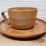 Set 6 cup glazed sandstone