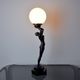 with the Ball lamp by Onices ETH, 1980