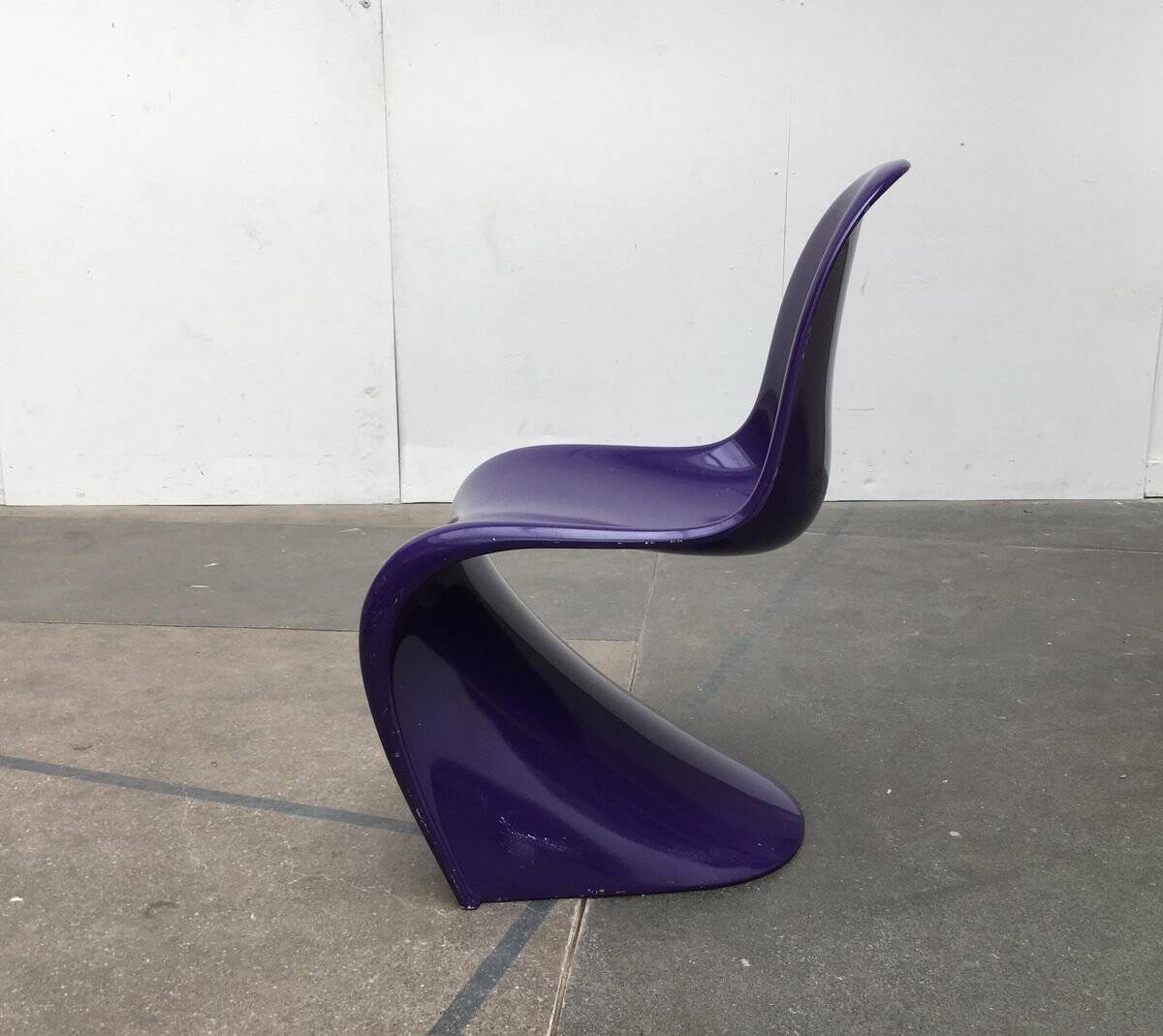 Mid-century Panton side chair set by Verner Panton for Herman Miller, 1960s.