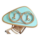 Franco Albini vintage rattan wall coat rack