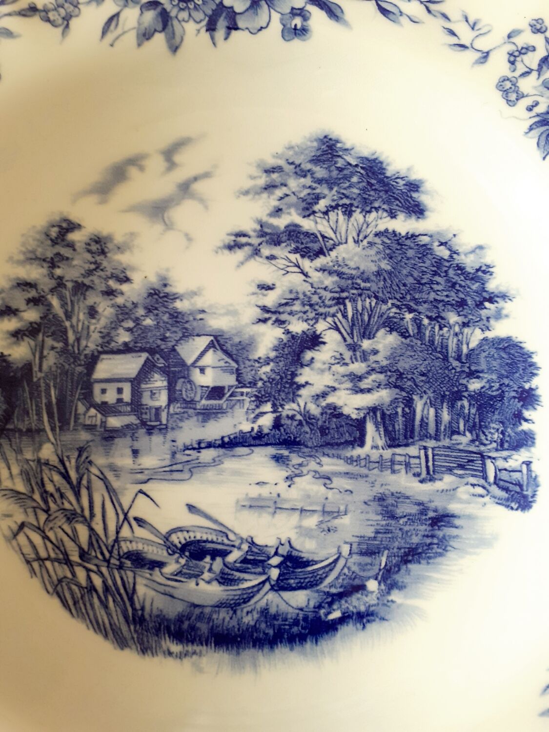 Hollow plates Sarreguemines "romantic"