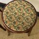 Paire de tabourets bas en bois courbé style "Thonet" vintage
