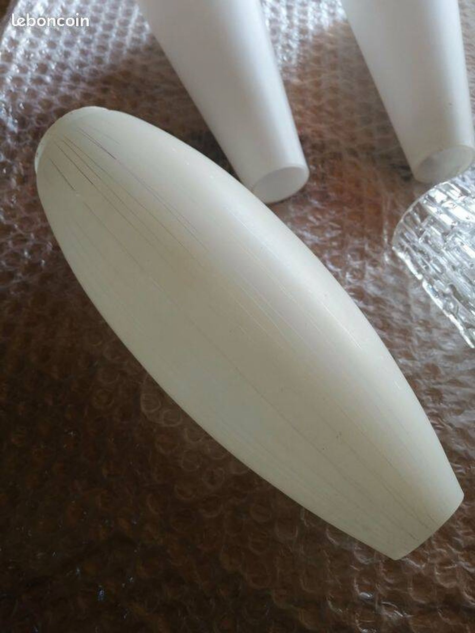 Set of 7 vintage glass tulip lampshades