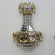 Pair of double hot air balloon wall sconces, 60s