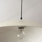 Vintage metal saucer pendant lamp from the 70s