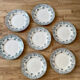 Flat faience plates from saint amand and hamage
