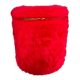 Faux fur storage pouffe from the 60s-70s.