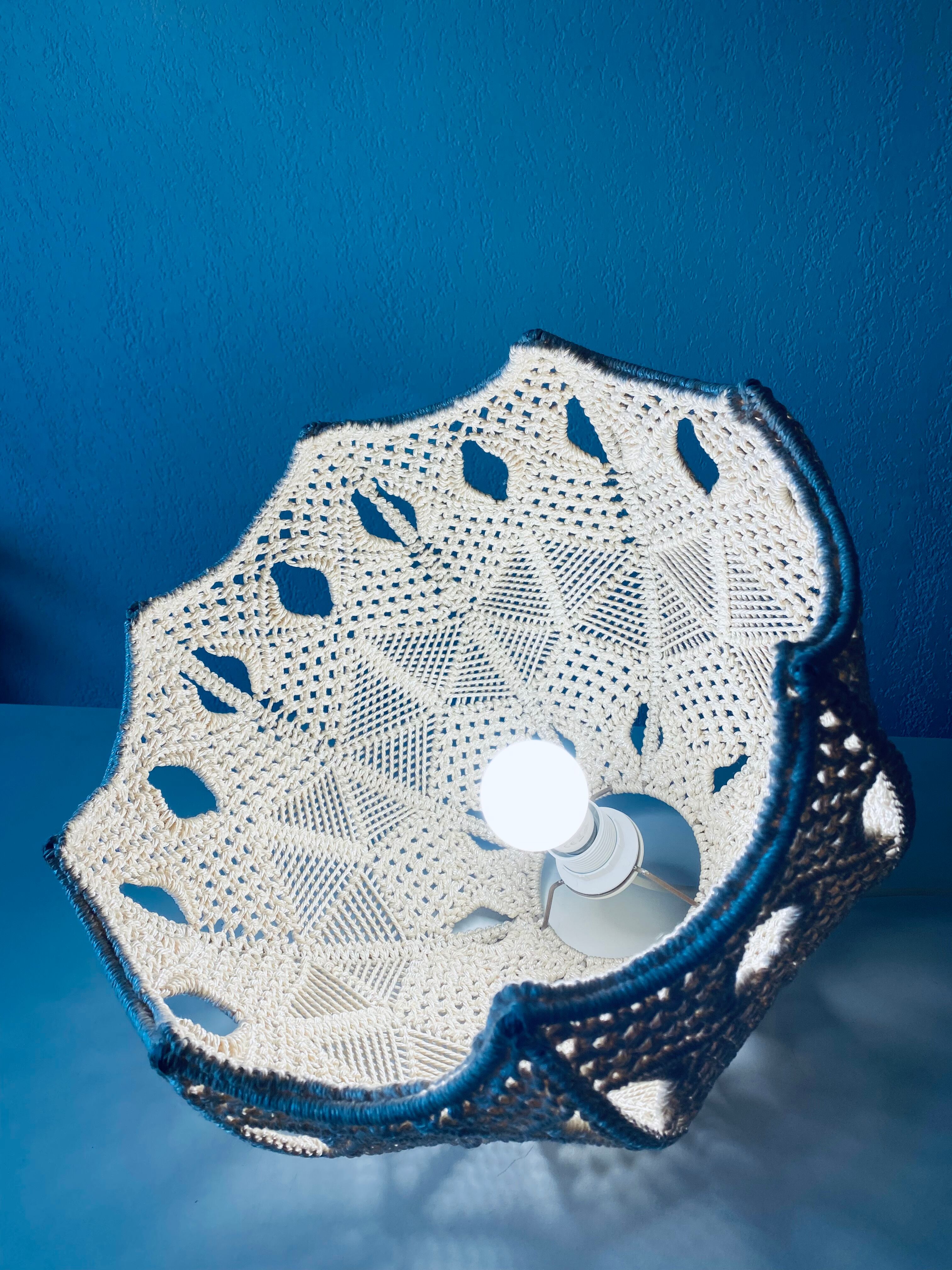 Bohemian macramé pendant light