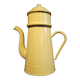 Cafetière en tôle émaillée jaune