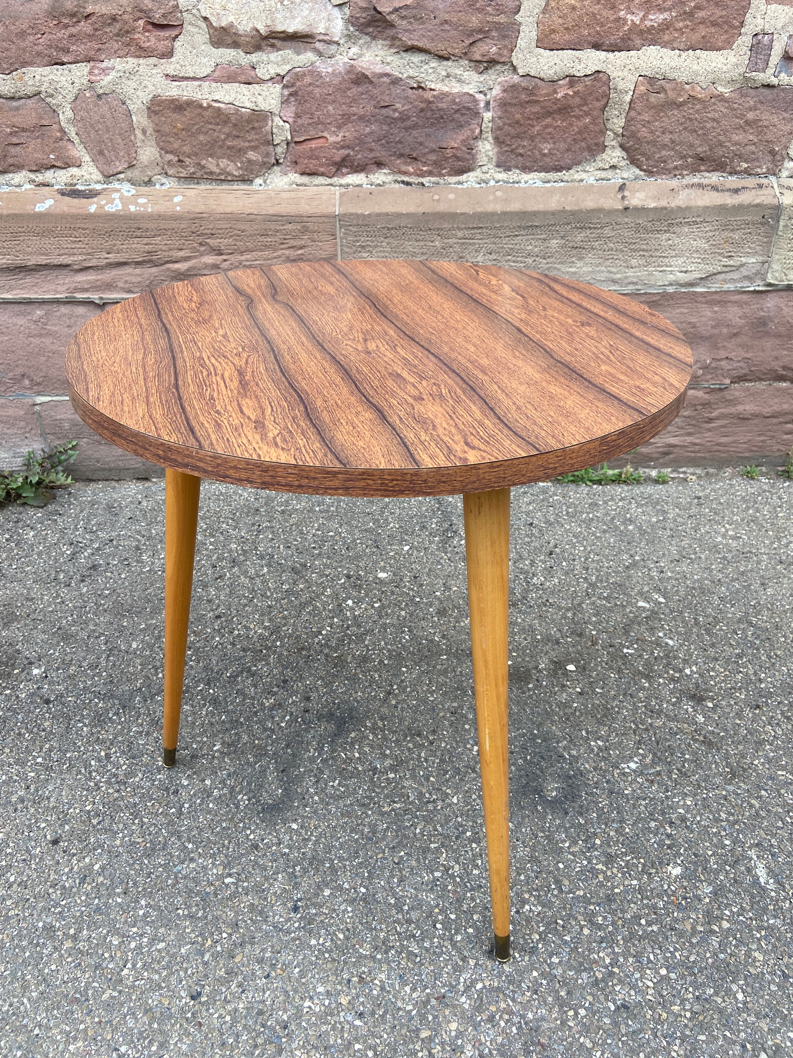 Coffee table cocktail formica french vintage design 1960