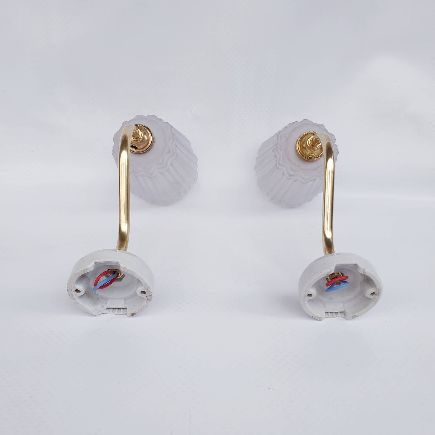 Antique art deco wall lights