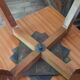 Rotating floor bookshelf