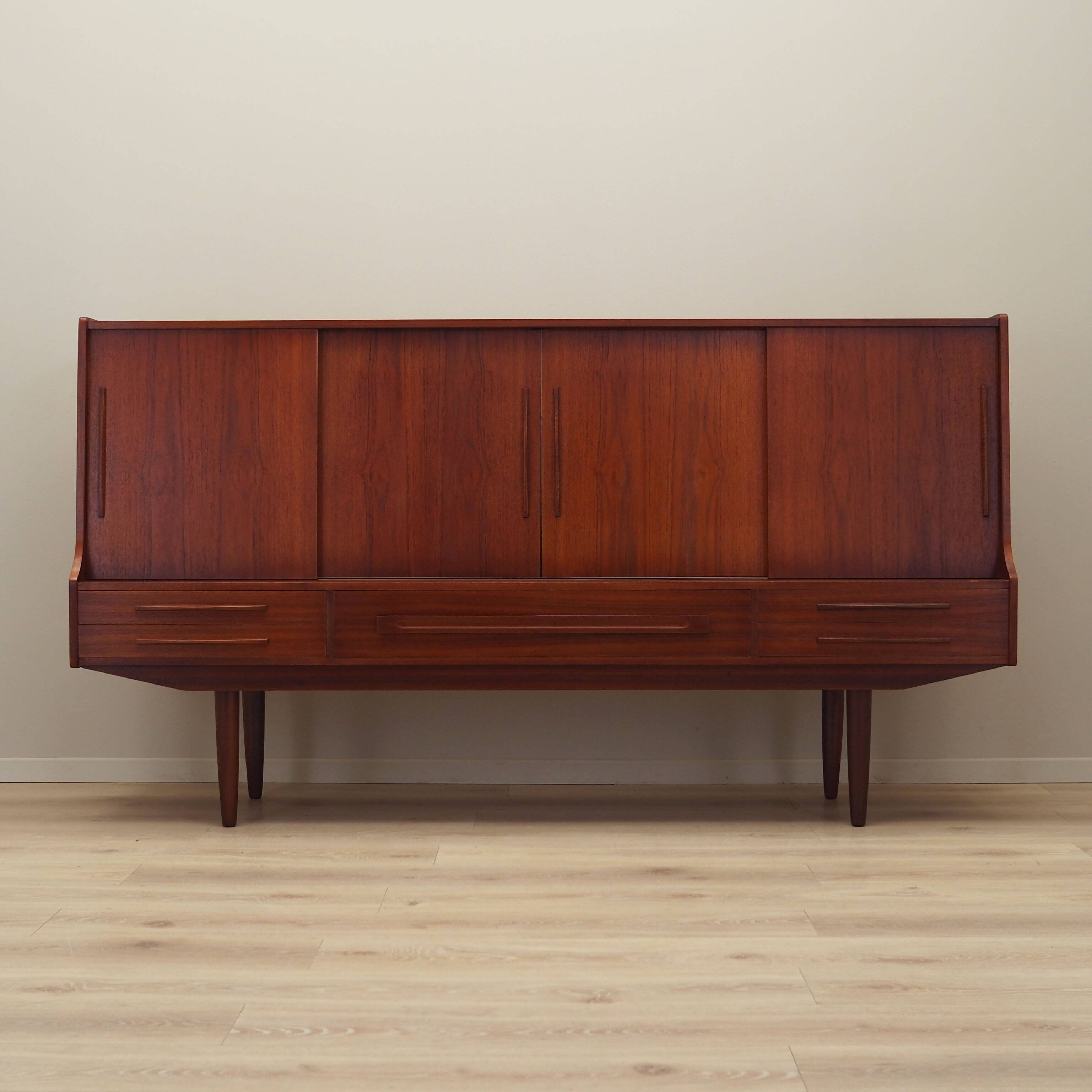 Teak highboard, Danish design, 1960s, production: Denmark