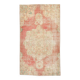 Tapis vintage oriental rouge et saumon