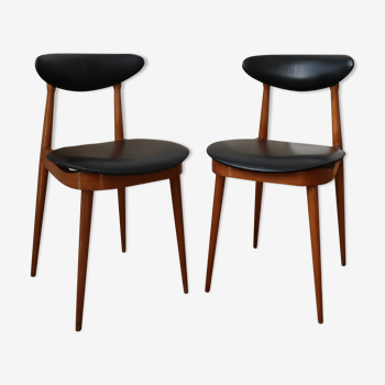 Pair of Licorne chairs by Baumann