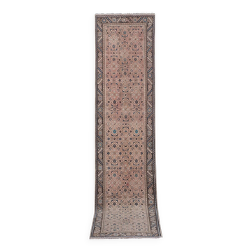 Tapis de couloir turc vintage 97x417 cm