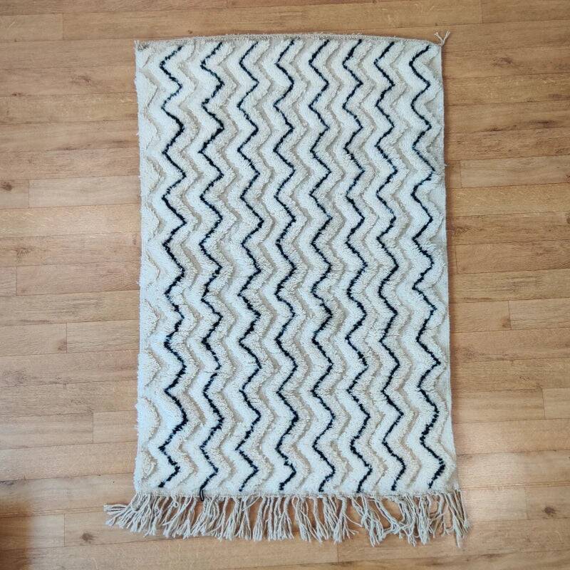 Tapis beni ouarine fait main traditionnel 250cmx150cm