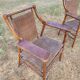2 vintage rattan armchairs