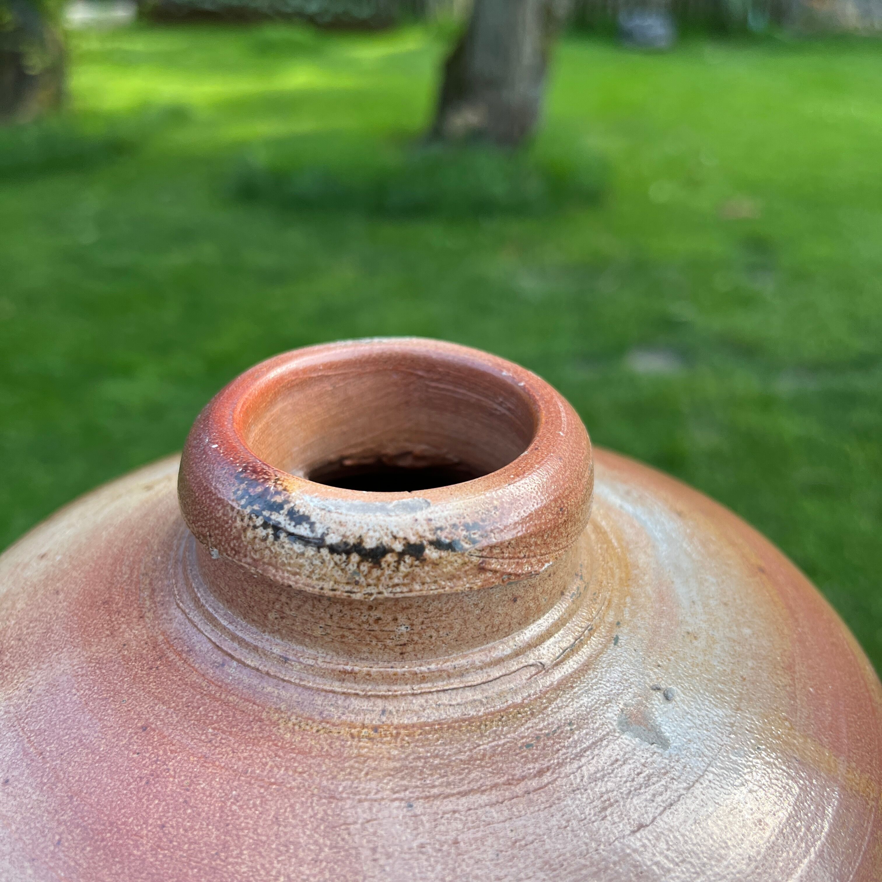 Set of 3 brown terracotta basins