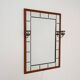 Illuminated oak mirror by AB Glas & Trä Hovmantorp, 1950s-1960s