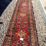 Tapis laine ancien fait main 3,80x0,83