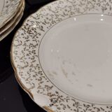 White and golden dessert plates Villeroy and Boch