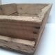 Wooden box trapezoidal