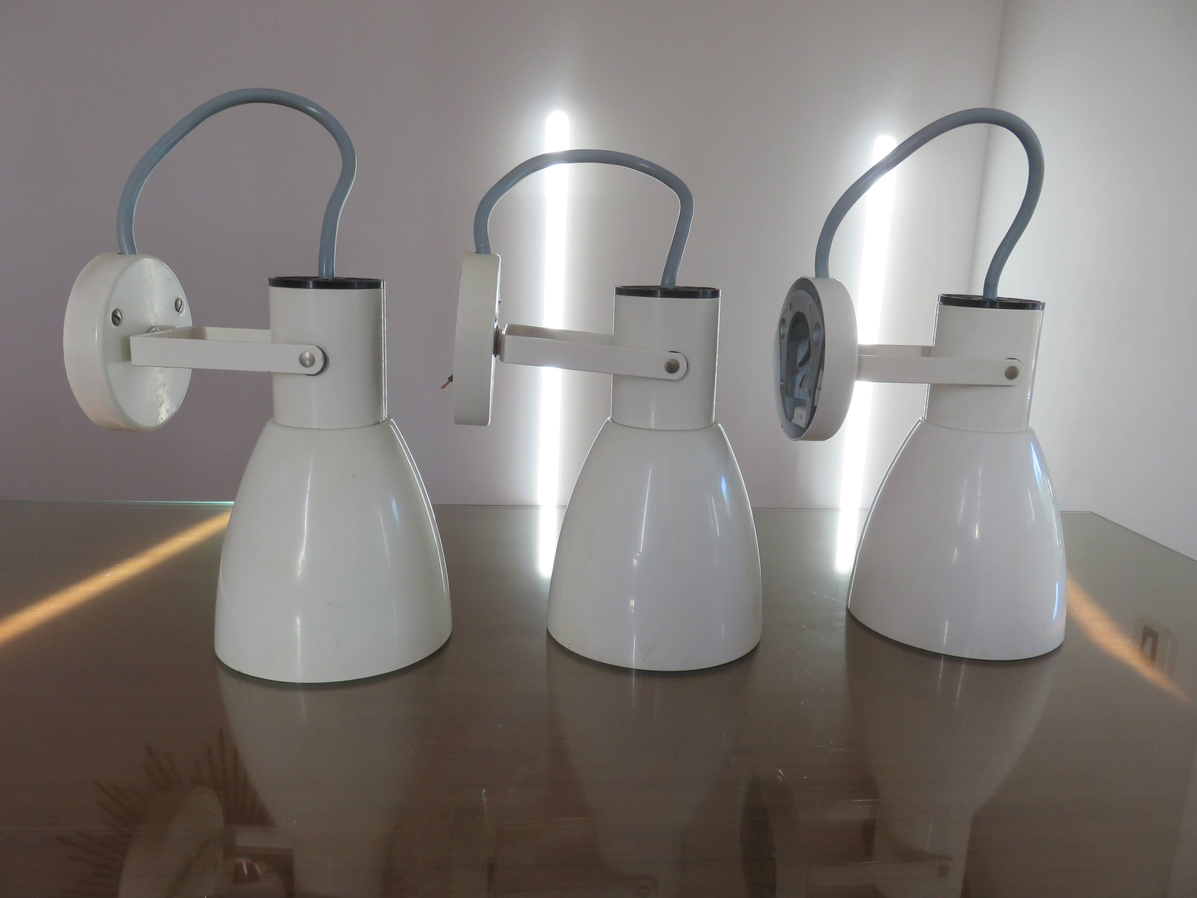 Series of 3 lita wall lights model 0550 france 60s 70s