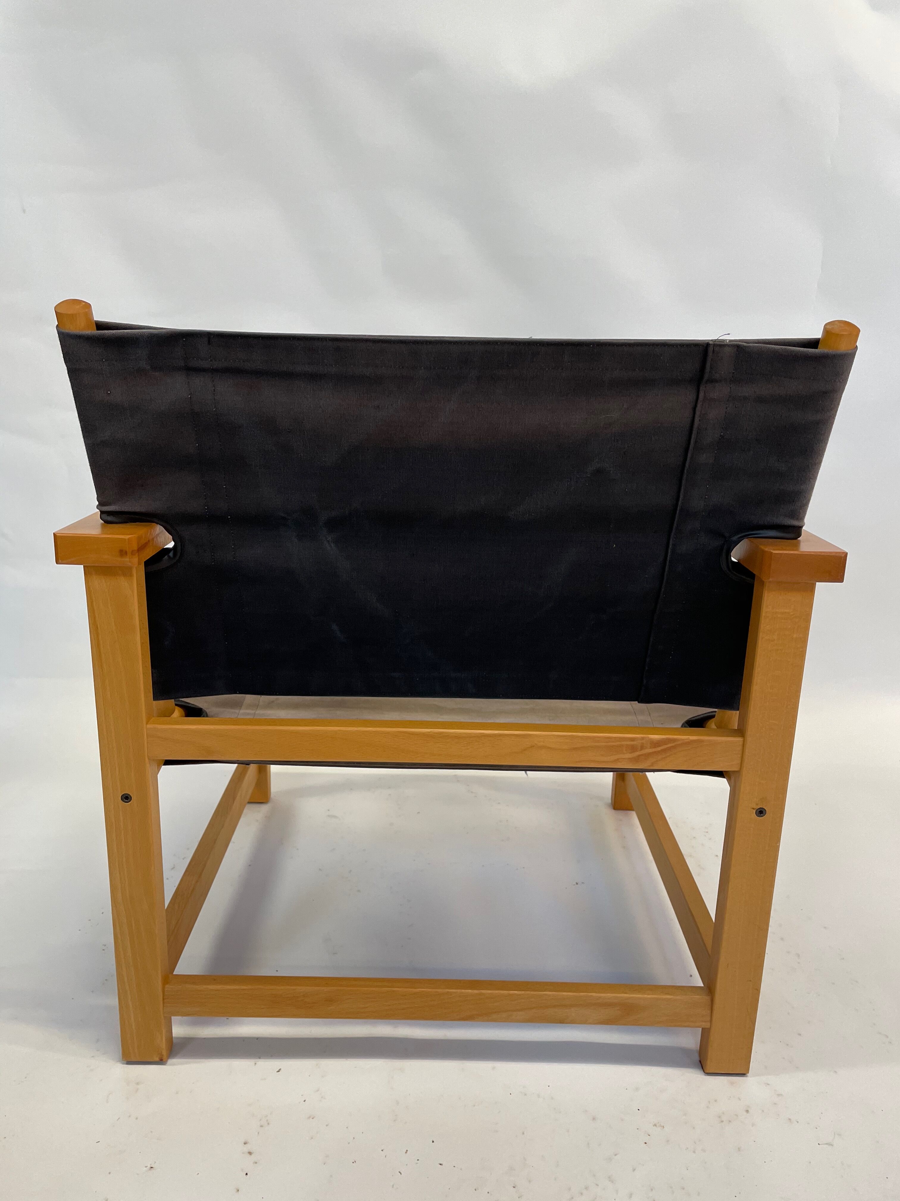 Vintage Safari Chair 1980s Hyllinge Møbler Denmark