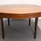 Scandinavian extendable teak round table from the 60s/70s.