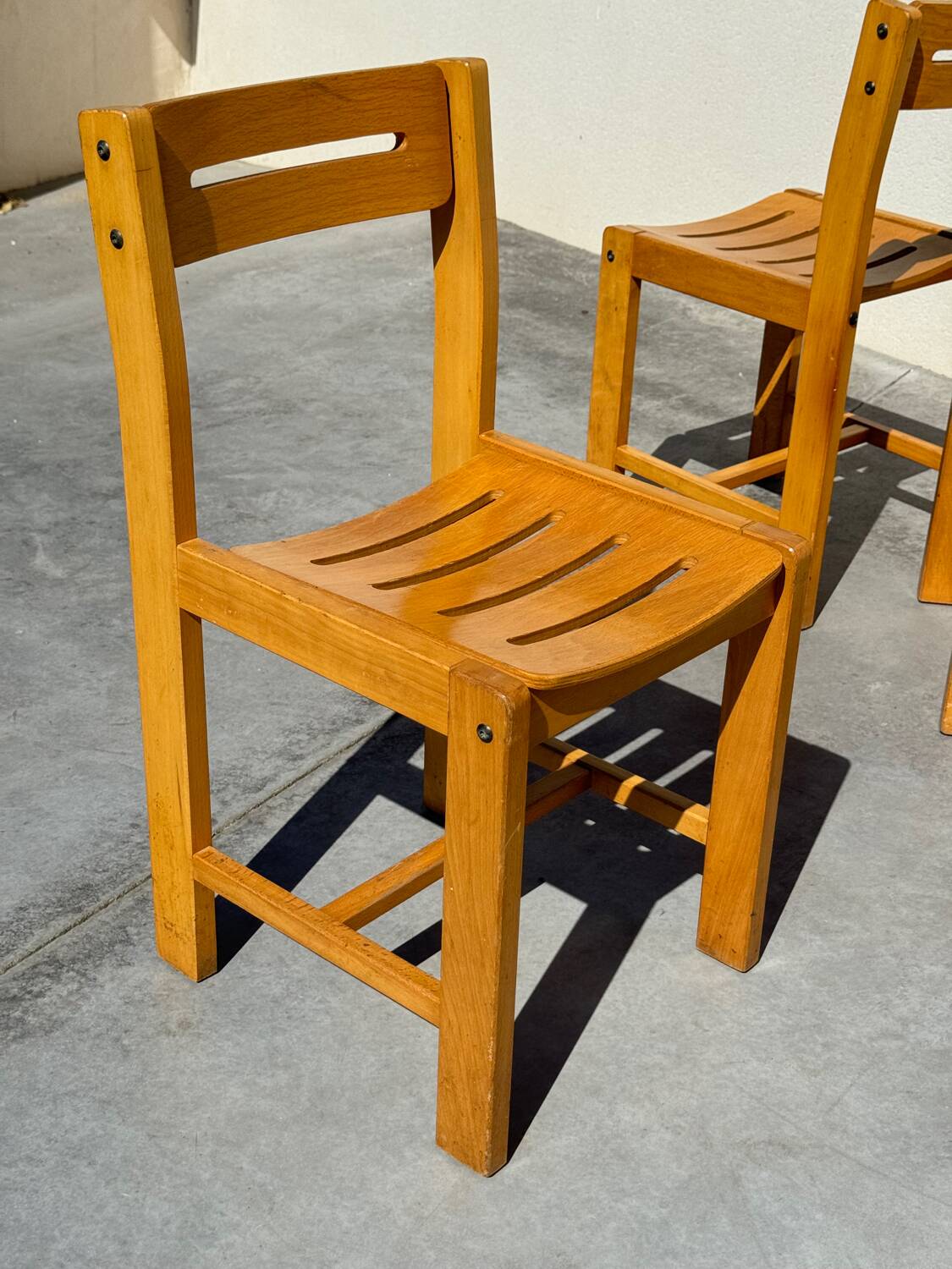 4 designer chairs attributed to André Sornay from the 60s