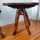 Vintage brutalist table and chair