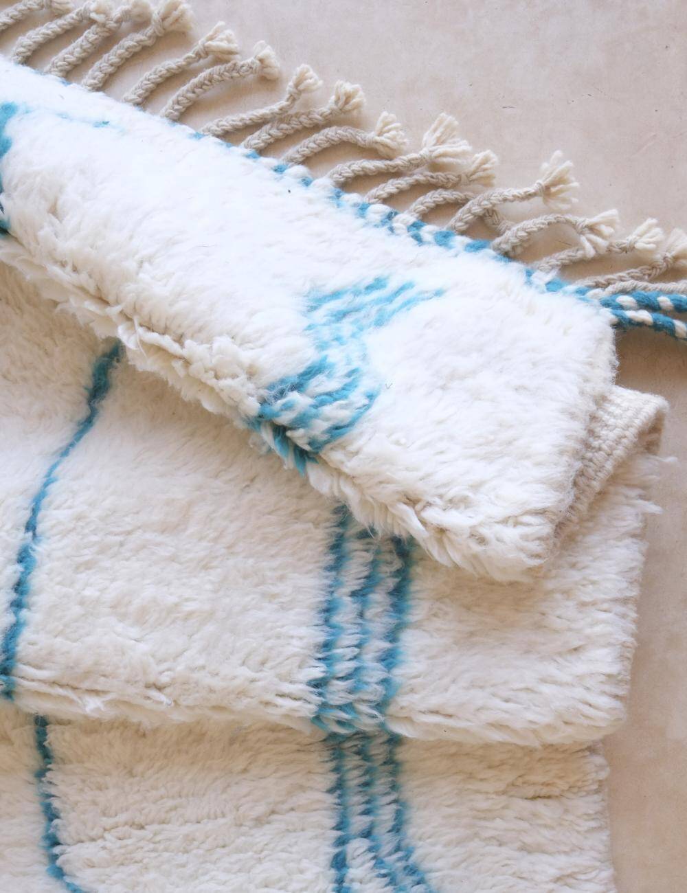 Blue Berber Rug - 280 x 214 cm