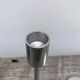 Pair of modernist aluminum candlesticks