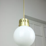 Mid-century modern opaline pendant lamp