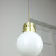 Mid-century modern opaline pendant lamp
