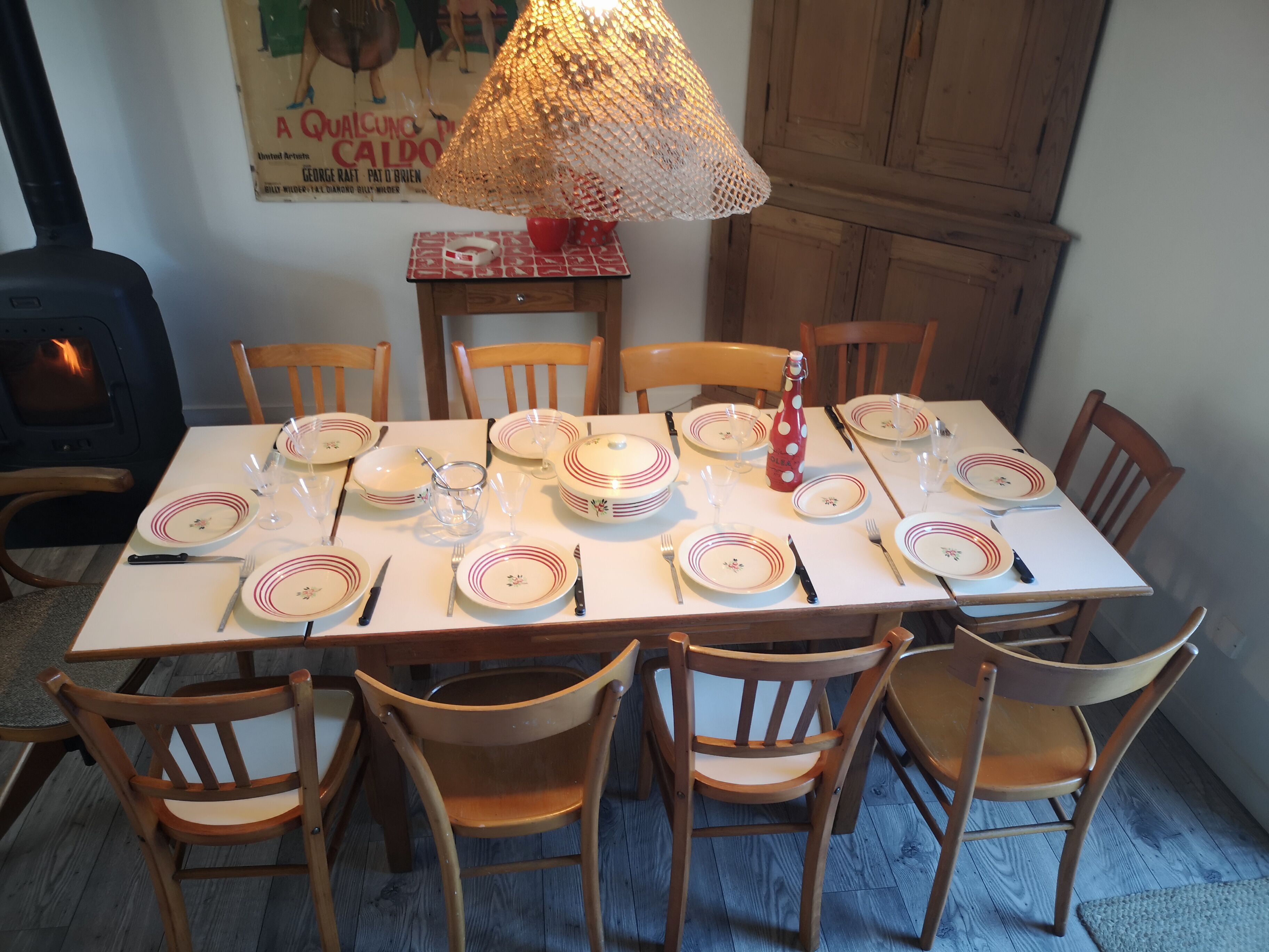 Extendable dining room year 50