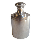 Tea box in silver metal by the silverware Plasait