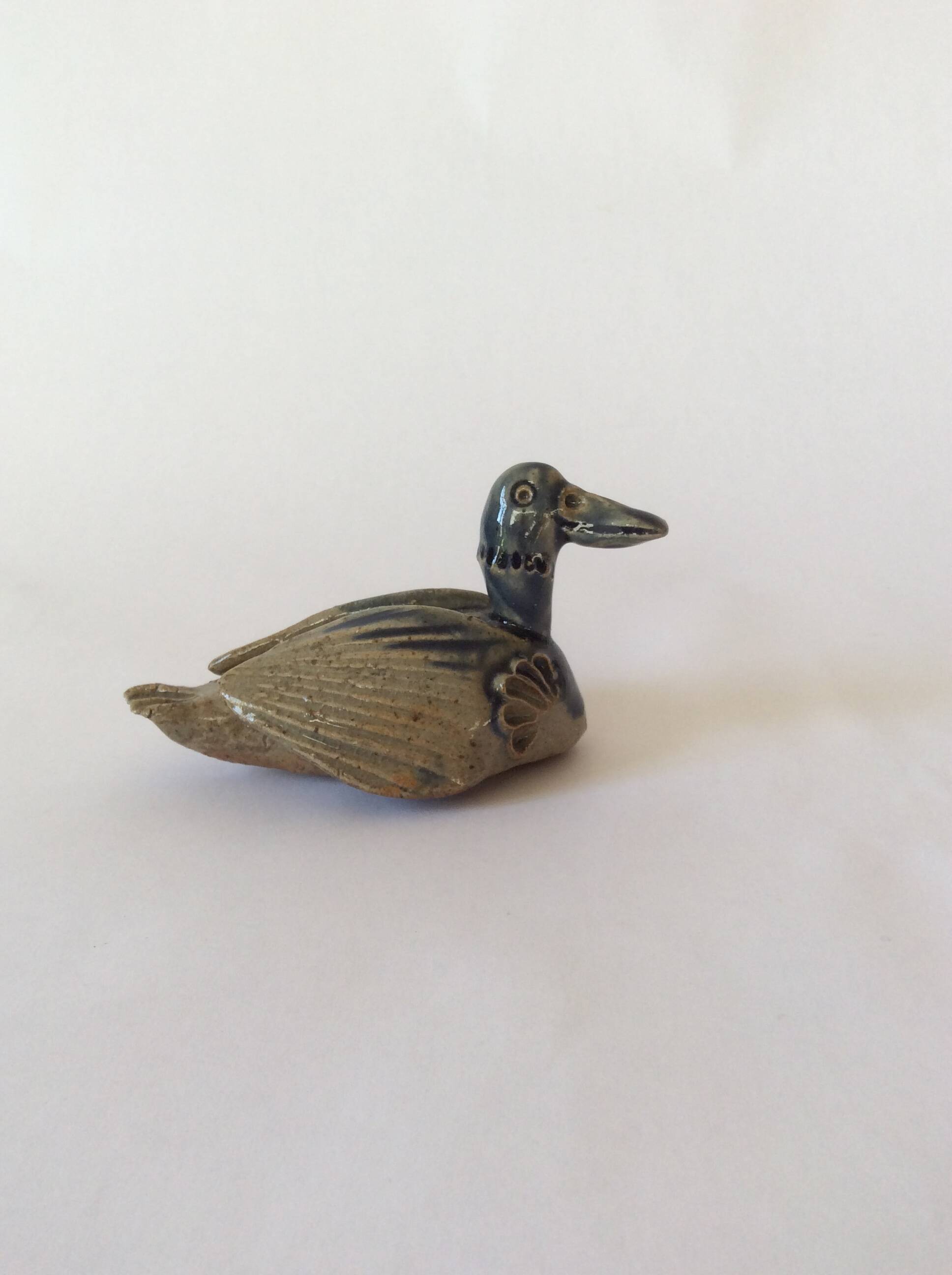 Vintage stoneware duck