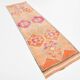 Tapis de couloir turc vintage rose et orange 3x10, 88x323 cm