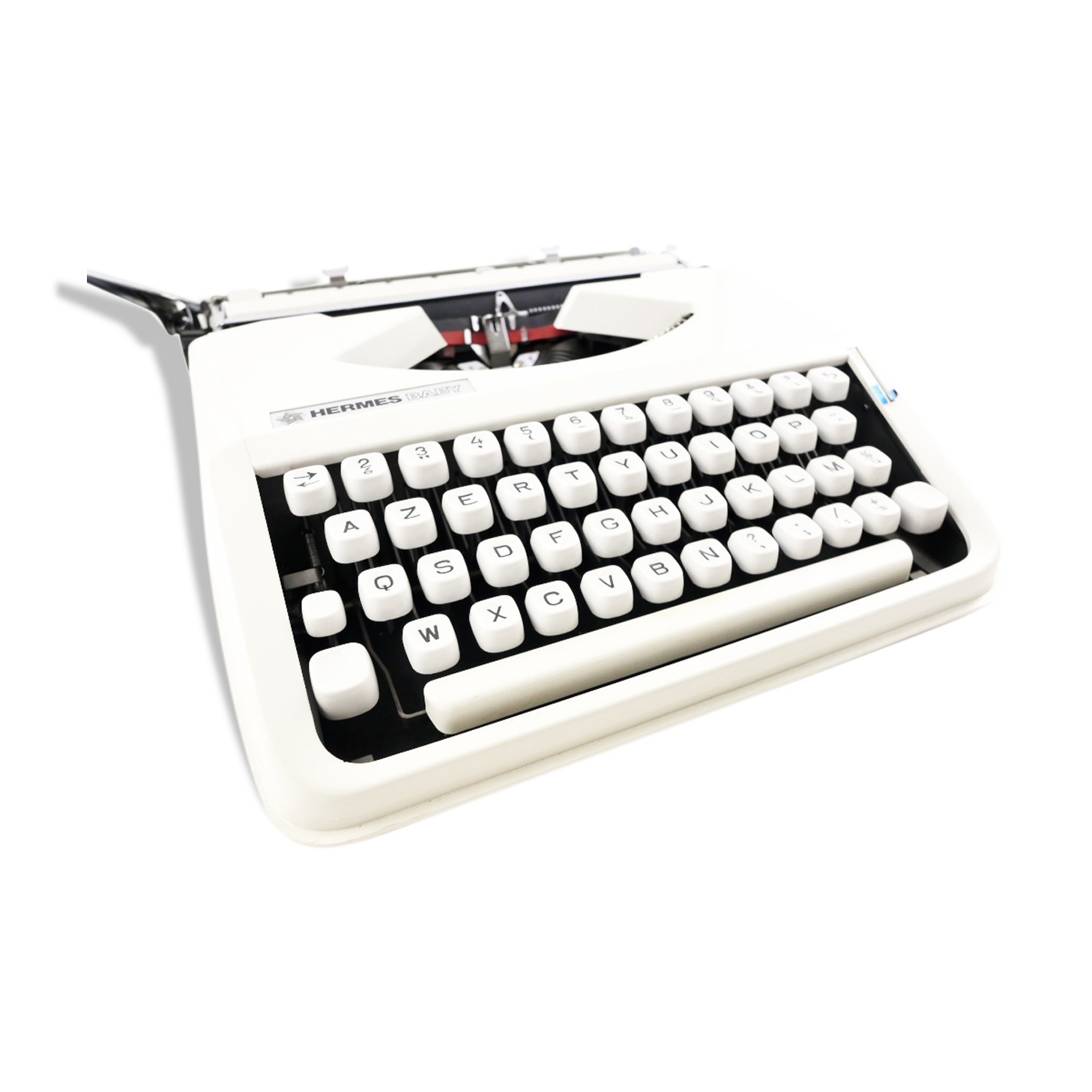 Machine à écrire hermes baby beige révisée ruban