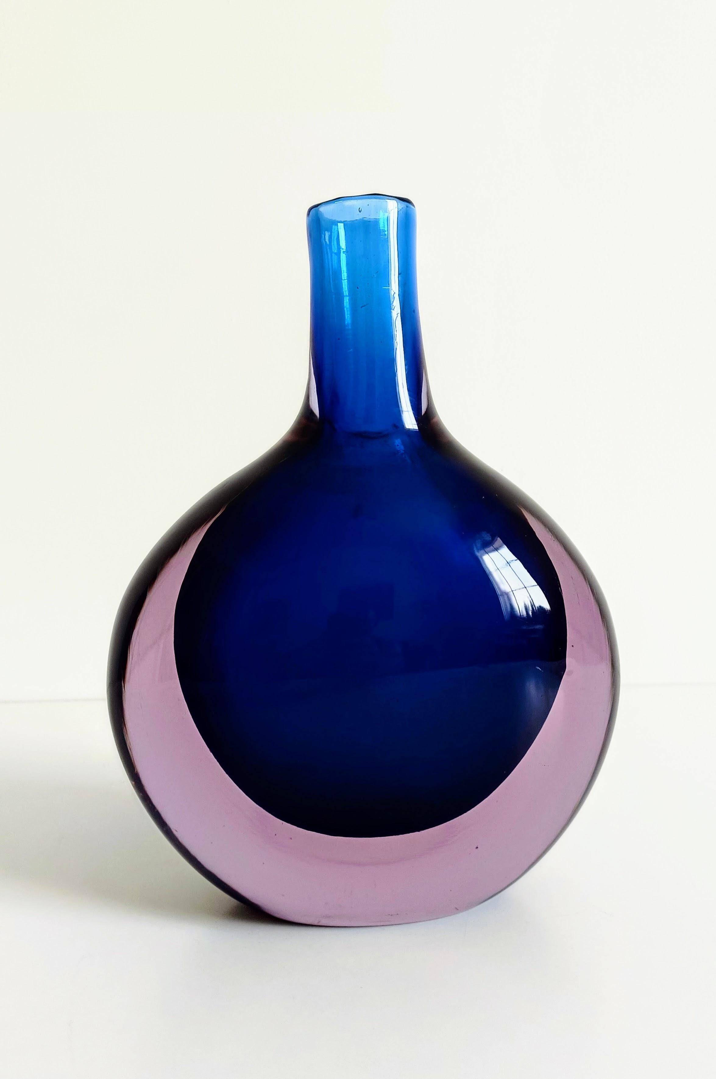 Murano Glass Large Bottle by Flavio Poli for Seguso Vetri D´Arte, Italy, 1960s