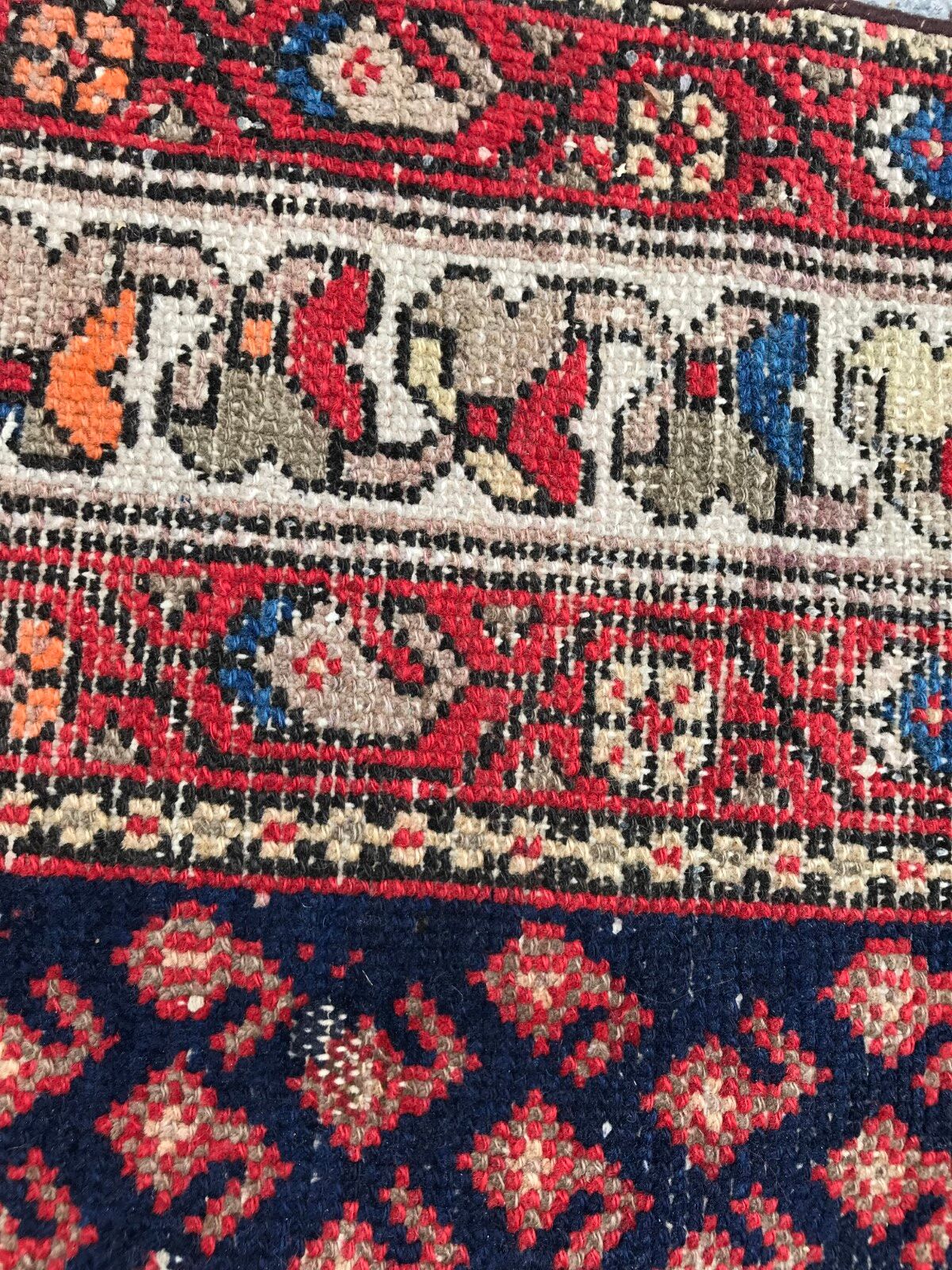 Carpet old malayer corridor Iran 106 X 390 CM
