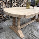 Solid oak monastery table