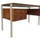 Vintage desk of the 1960s in teak veneer