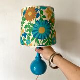 Vintage lamp flowers 70s